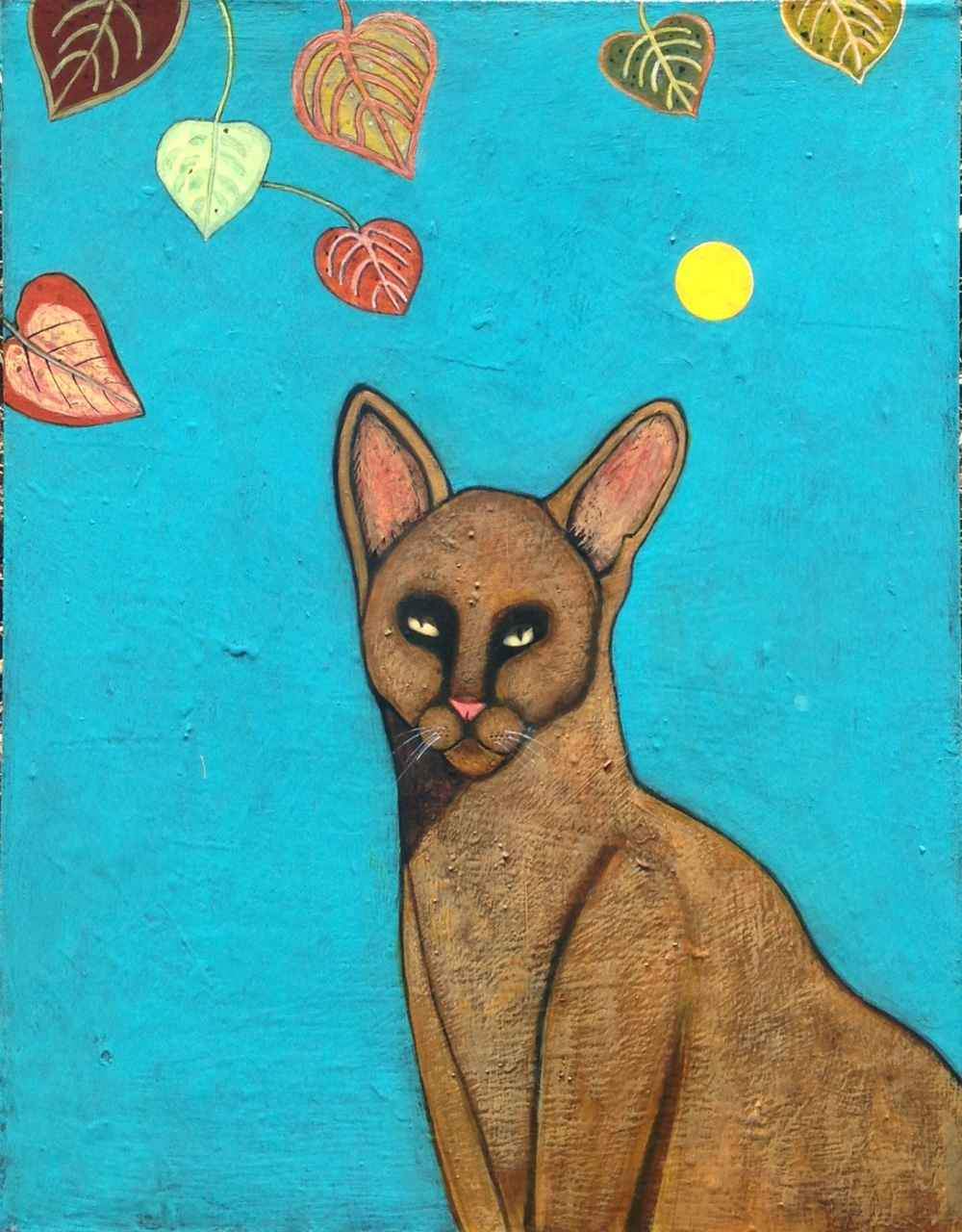 Caramel Cat-Painting-Phyllis Stapler-Sorrel Sky Gallery