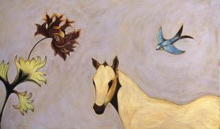 Wild Horse/Wild Flower-Print-Phyllis Stapler-Sorrel Sky Gallery