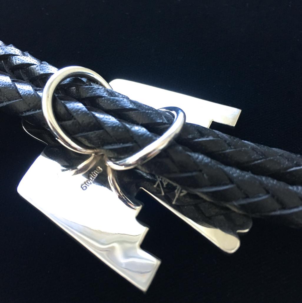 Ray Tracey-All Silver Thunderbird Bolo Tie-Sorrel Sky Gallery-Jewelry