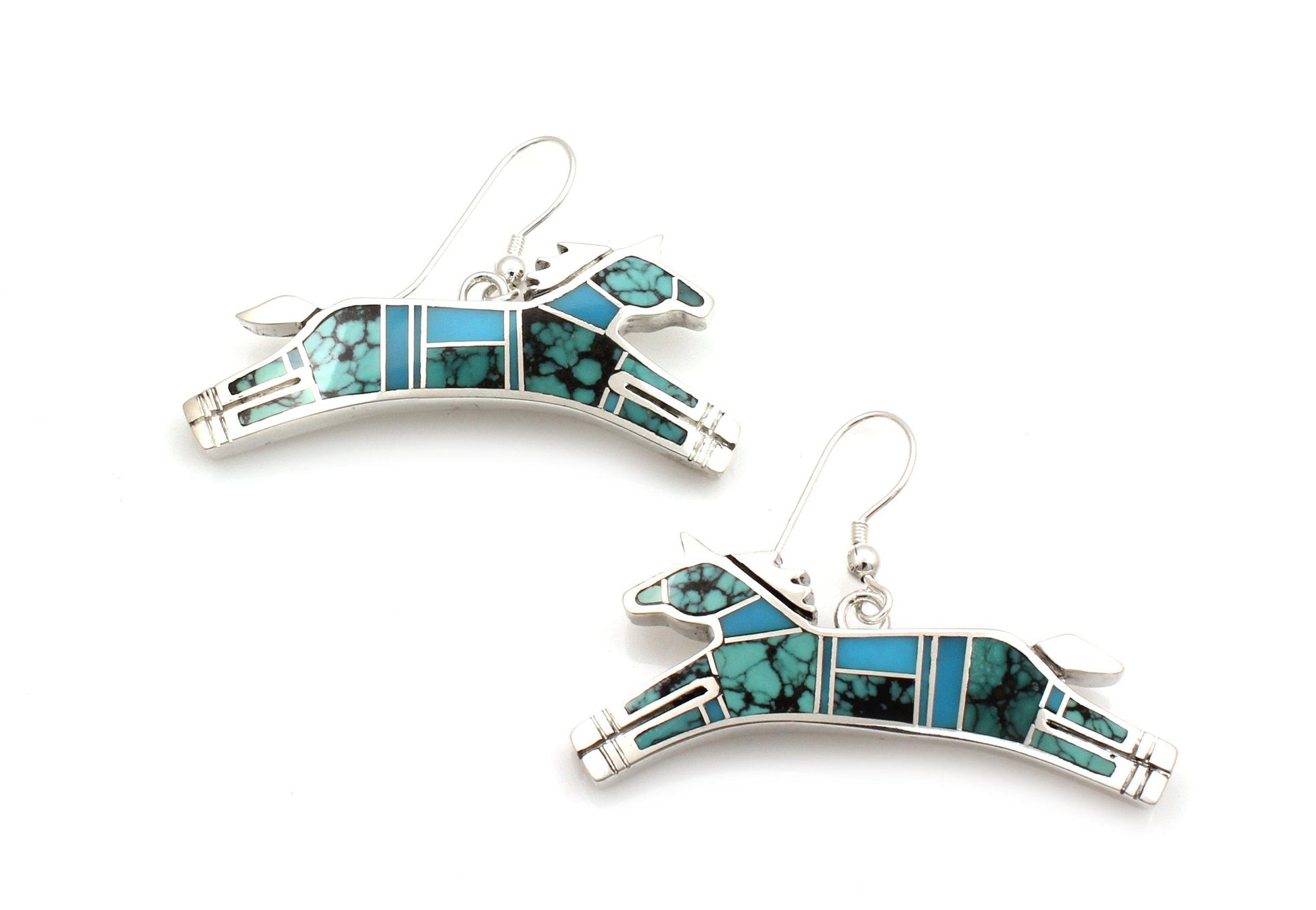 Inlay Horse Earrings-Jewelry-Ray Tracey-Sorrel Sky Gallery