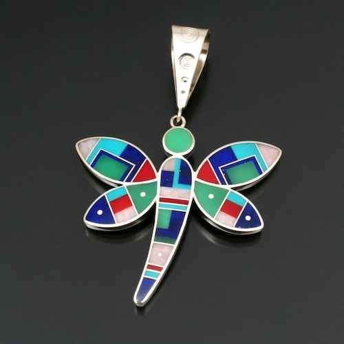 Ray Tracey-Large Dragonfly Pendant-Sorrel Sky Gallery-Jewelry