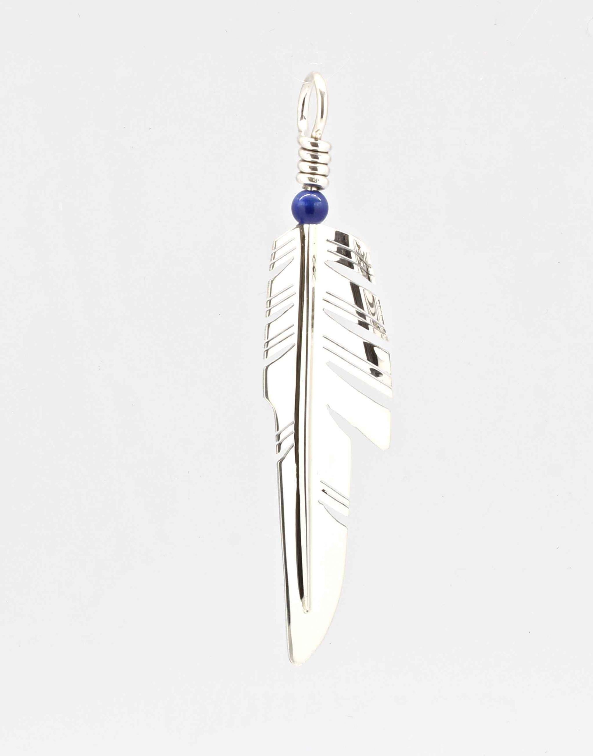 Ray Tracey-Piked Feather Pendant-Sorrel Sky Gallery-Jewelry