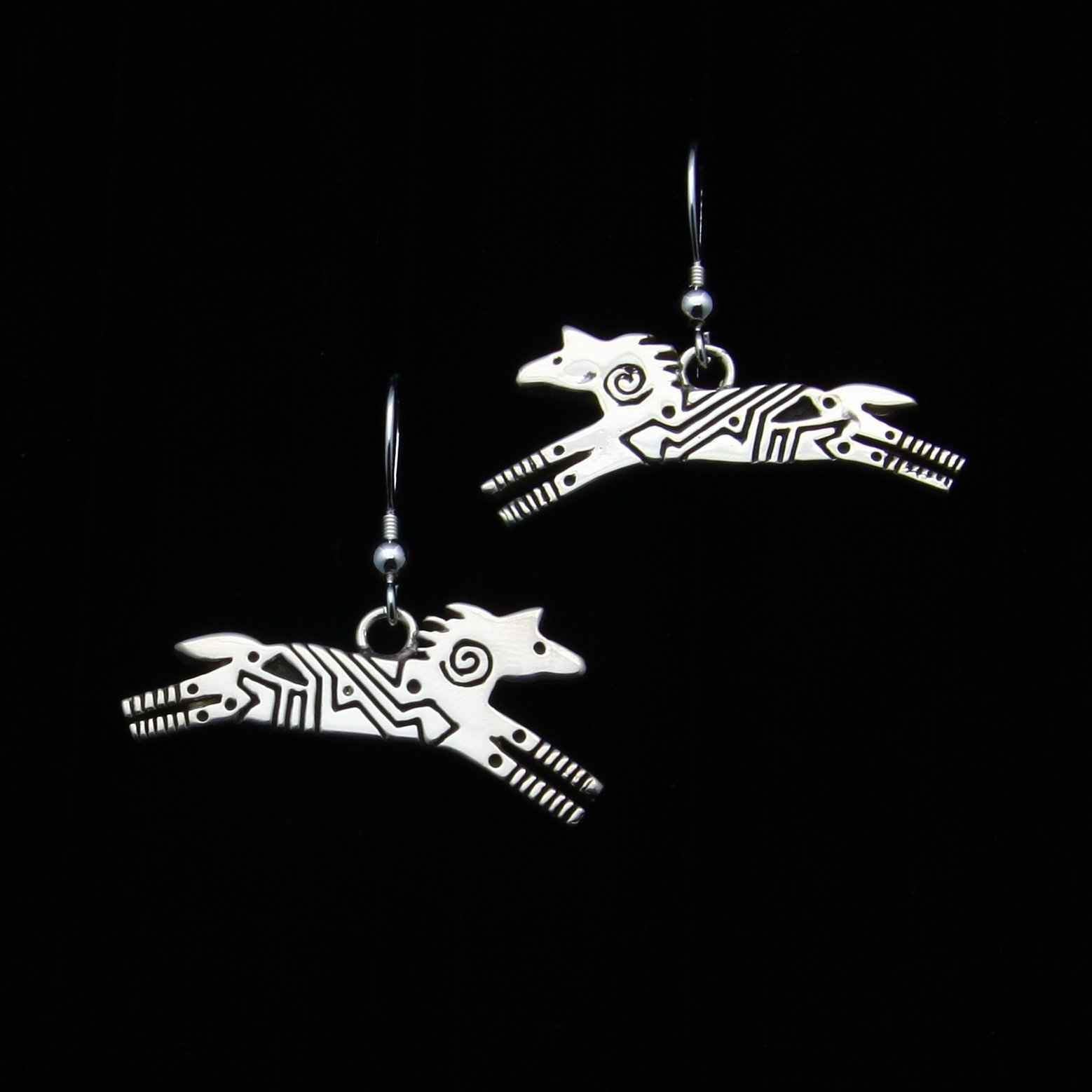 Ray Tracey-Silver Horse Earrings-Sorrel Sky Gallery-Jewelry