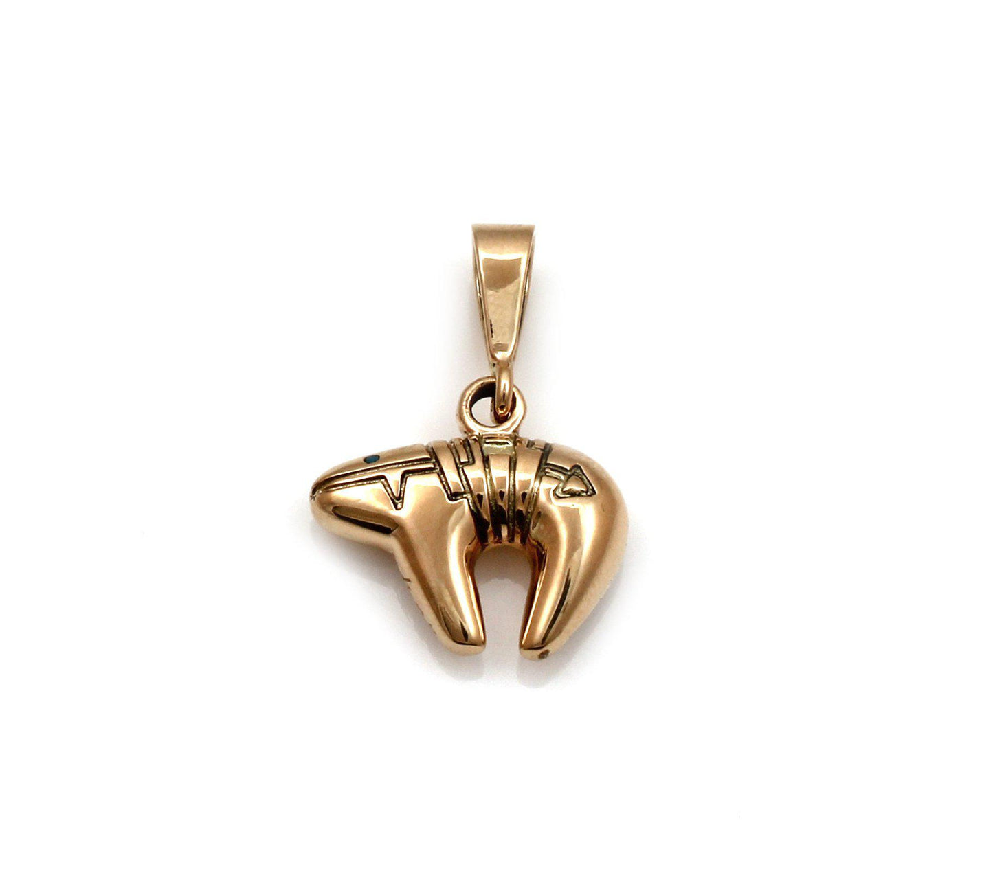 Tiny Gold Bear Pendant-Jewelry-Ray Tracey-Sorrel Sky Gallery