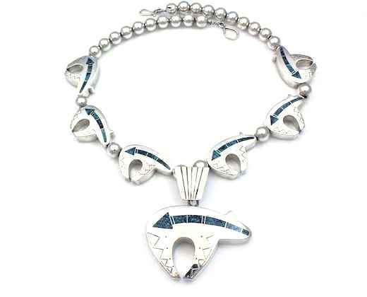 William Mcadams-Sorrel Sky Gallery-Jewelry-Turquoise Bear Necklace