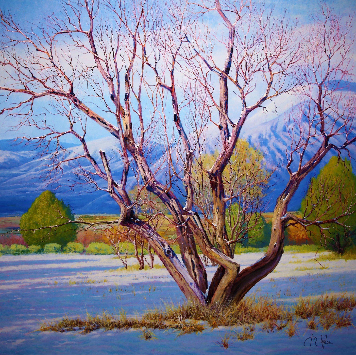 Apple Tree In Winter-Painting-Roberto Ugalde-Sorrel Sky Gallery