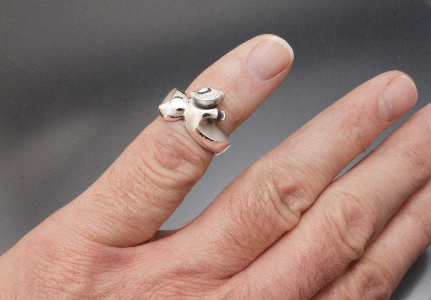 Sea Otter Ring. Michael Tatom. Jewelry. Sorrel Sky Gallery.