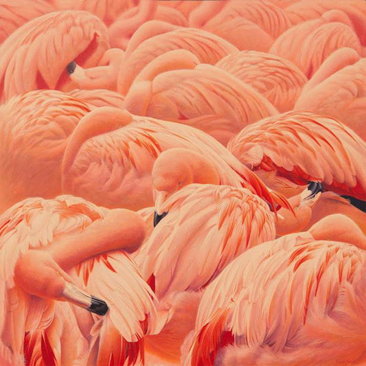 Flamboyance of Flamingos-Painting-Shawn Gould-Sorrel Sky Gallery