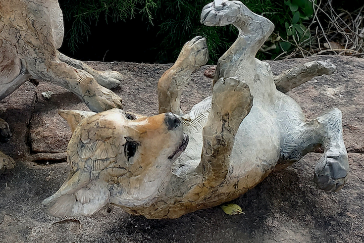 Coyote Pups-Sculpture-Star Liana York-Sorrel Sky Gallery