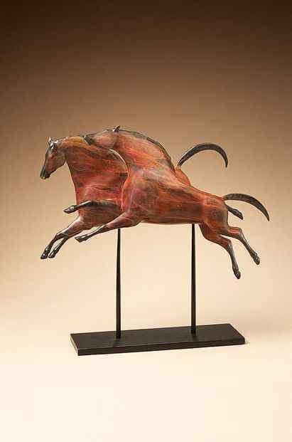 Star Liana York-Flying Horses-Sorrel Sky Gallery-Sculpture