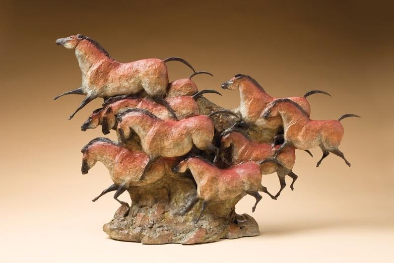 Star Liana York-Mares of the Ice Age-Sorrel Sky Gallery-Sculpture