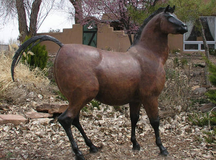Star Liana York-Rock Art Mare - ALERT! (Monumental)-Sorrel Sky Gallery-Sculpture