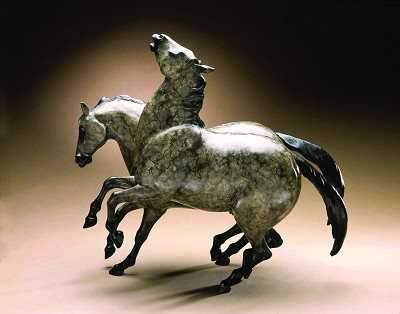Star Liana York-Stallion Dreams-Sorrel Sky Gallery-Sculpture