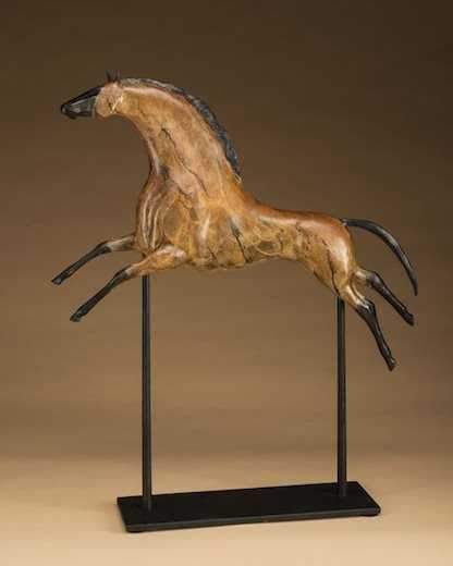 Star Liana York-Tribal Stallion-Sorrel Sky Gallery-Sculpture