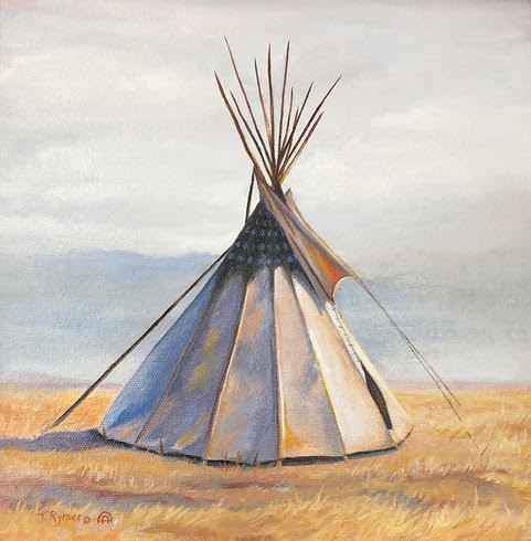 Tamara Rymer-Sorrel Sky Gallery-Painting-They Camped at Bluff Fort