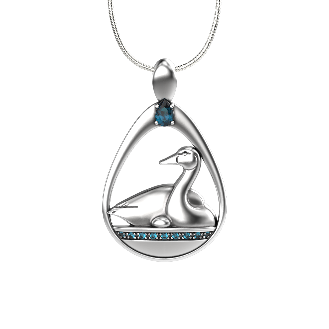 Swan Egg Pendant-Jewelry-Tim Cherry-Sorrel Sky Gallery