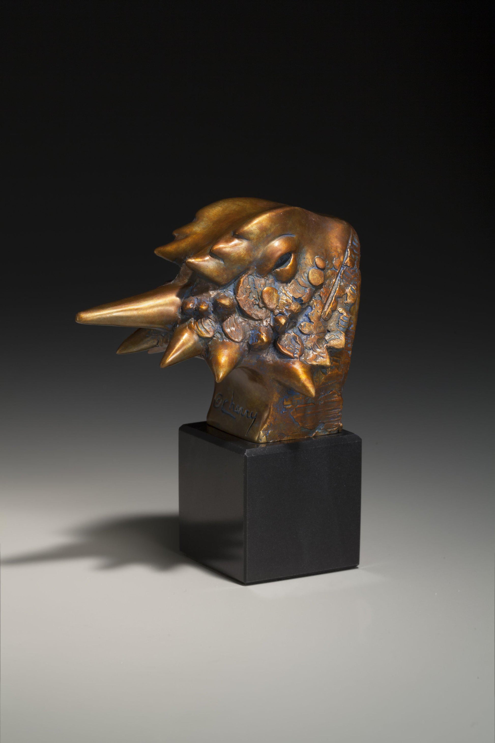 Horned Toad-Sculpture-Tim Cherry-Sorrel Sky Gallery