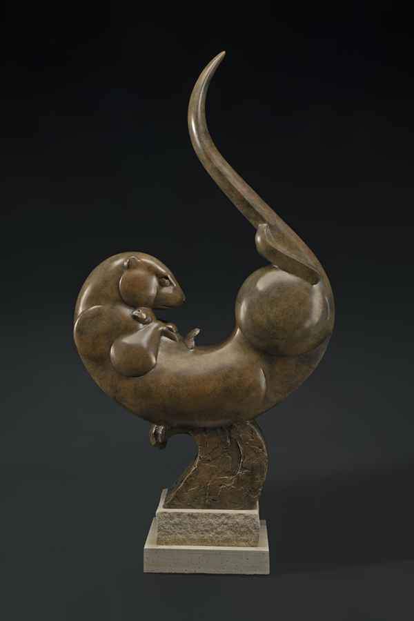 Otter Motion-Sculpture-Tim Cherry-Sorrel Sky Gallery
