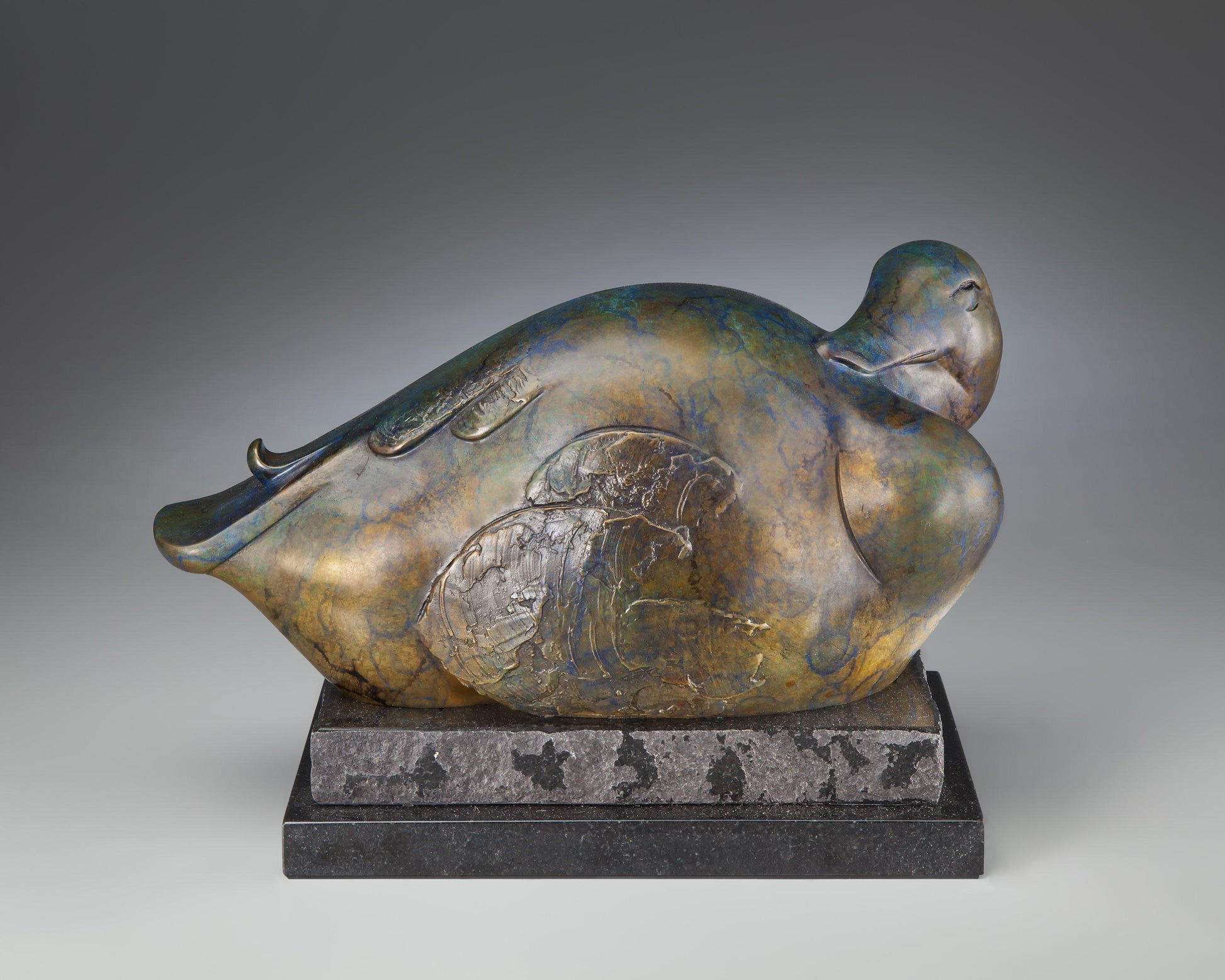 Slumber Duck-Sculpture-Tim Cherry-Sorrel Sky Gallery