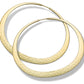 18K Gold Eclipse Hoop Earrings