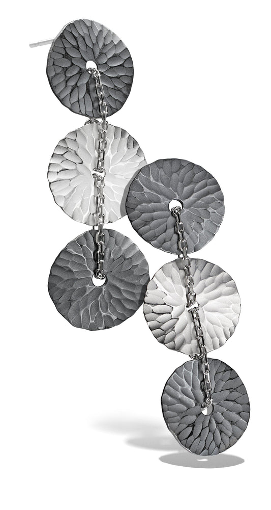 3 Disc Oasis Medallion Earrings-Jewelry-Toby Pomeroy-Sorrel Sky Gallery