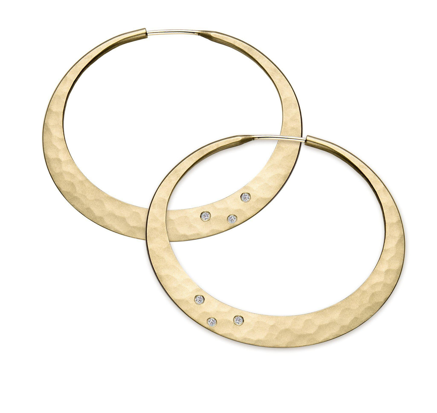 18K Gold Twilight Hoop Earrings