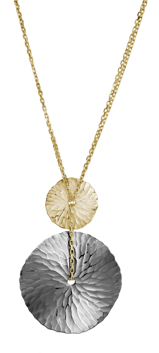 Oasis Two Tone Medallion Pendant-Jewelry-Toby Pomeroy-Sorrel Sky Gallery