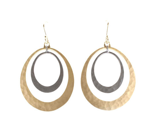 Toby Pomeroy-Short Oval Lunar Earrings-Sorrel Sky Gallery-Jewelry