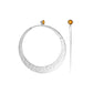 Silver Eclipse Hoop Earrings-Jewelry-Toby Pomeroy-Sorrel Sky Gallery