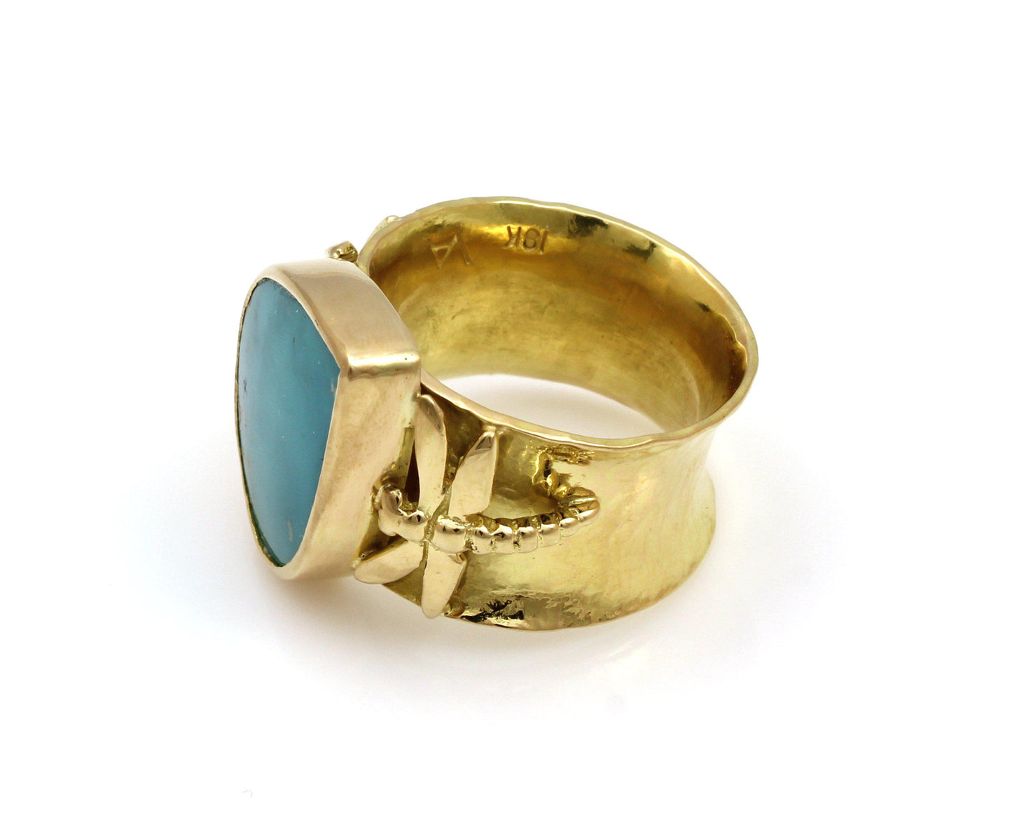 Morenci Turquoise Ring-Jewelry-Victoria Adams-Sorrel Sky Gallery