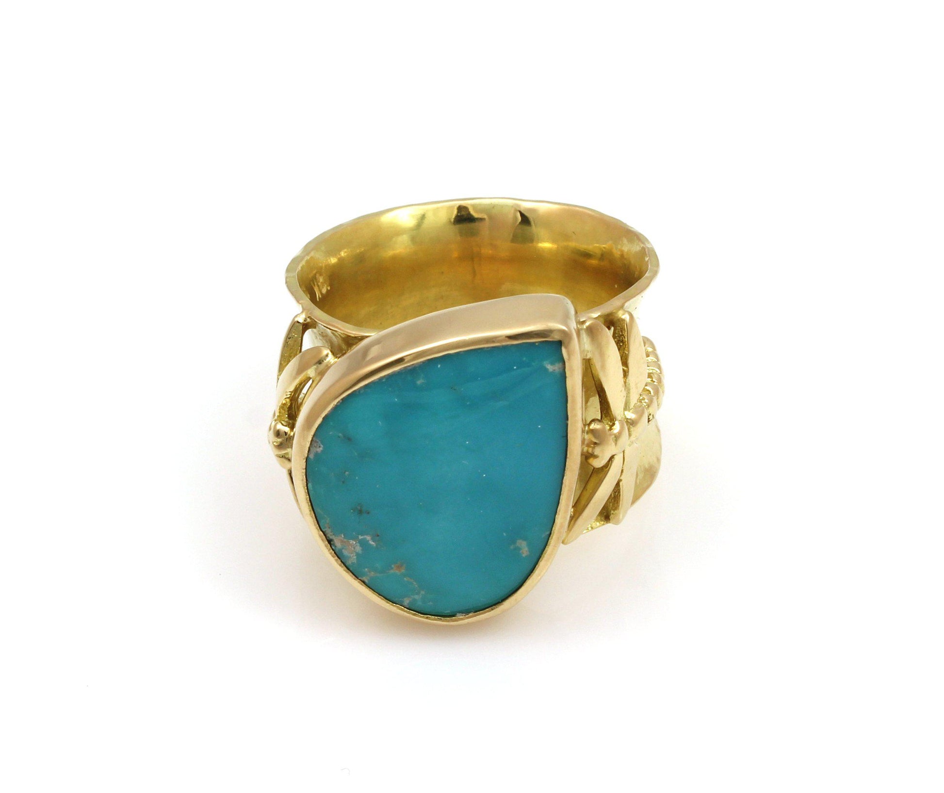 Morenci Turquoise Ring-Jewelry-Victoria Adams-Sorrel Sky Gallery