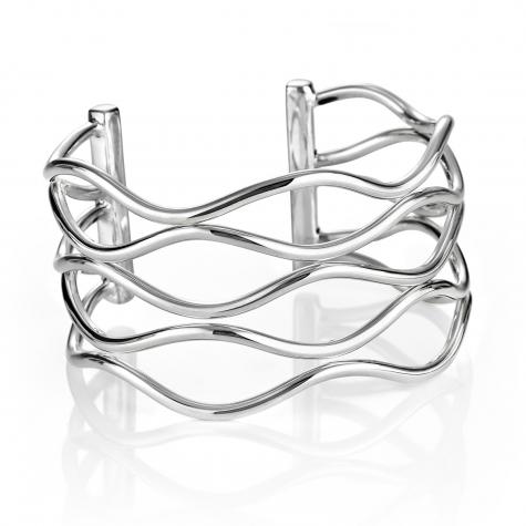 Wavy Wire Cuff Bracelet-jewelry-Zina Sterling-Sorrel Sky Gallery